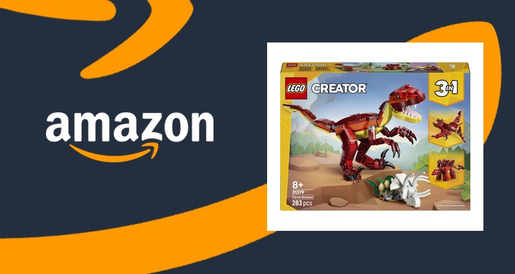 【史低价】LEGO乐高创意百变3合1凶猛恐龙31379 一盒拼3种 6折£11.99