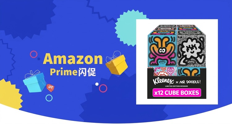 【史低价】Kleenex x Mr Doodle联名纸巾12盒订阅价£8.55
