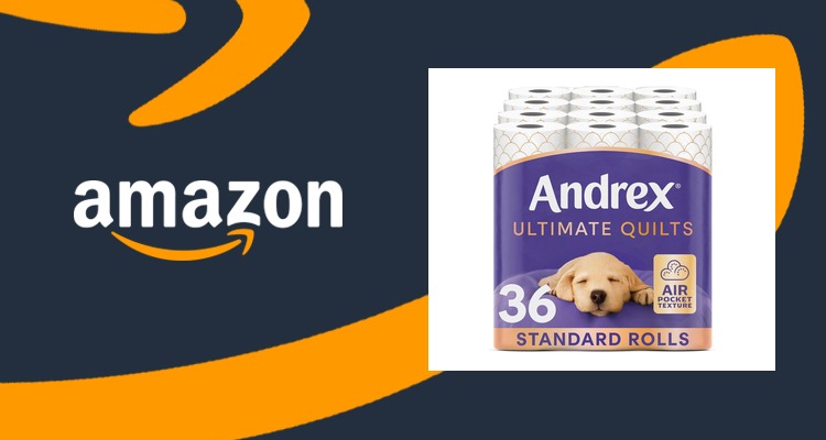 【史低价】Andrex 安德鲁斯 三层加厚卫生纸 36卷大包装 仅£19.50