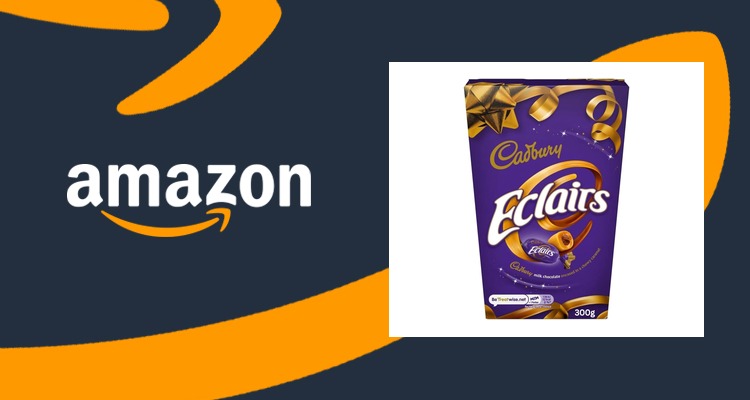 【史低价】Cadbury 吉百利 Eclairs 巧克力夹心太妃糖 350g 仅£2.11