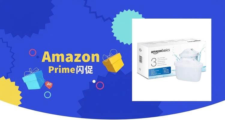 【史低价】Amazon Basics滤水壶滤芯3支装仅£9.12