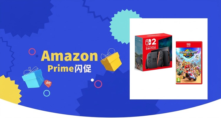 【史低价】任天堂Switch 2主机+马力欧赛车世界套装仅£414.94