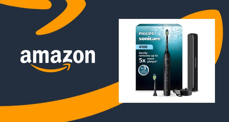 【史低价】飞利浦Sonicare 4100声波电动牙刷 压力感应 约5.2折