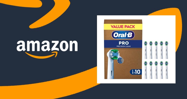 【史低价】欧乐B Oral-B Precision Clean 原装刷头 10支装 限时5折 仅£18.74