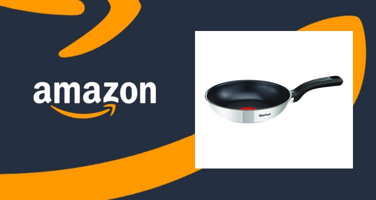 特福Tefal Comfort Max 不锈钢煎锅 20cm 热点指示 不粘 仅£12.34