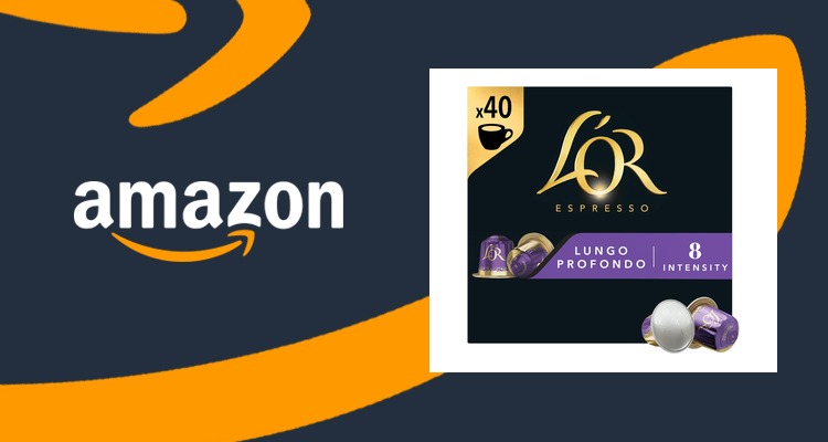 L'OR Lungo Profondo咖啡胶囊40粒×3盒 兼容Nespresso 买3付2 仅£19.90