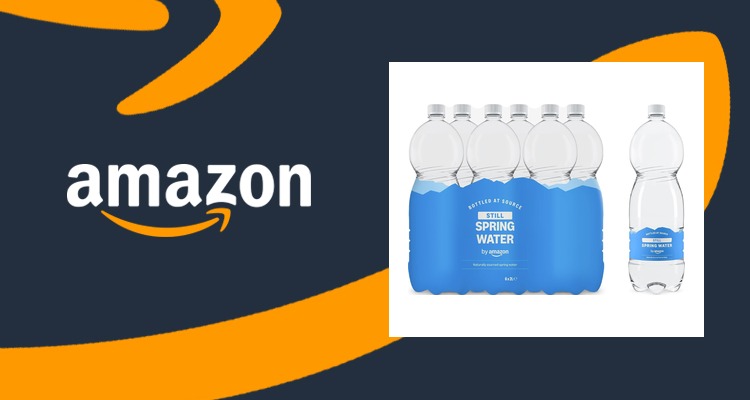 by Amazon不含气天然泉水2L×6瓶 一升约21便士 囤水好价 到手£2.48