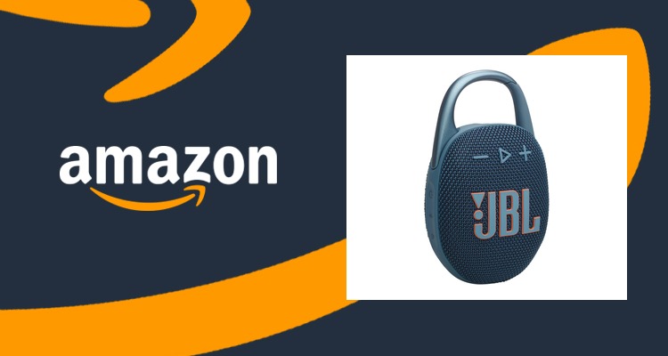 【史低价】JBL Clip 5 挂扣式便携蓝牙音箱 IP67防水 约6.7折 仅£39.99