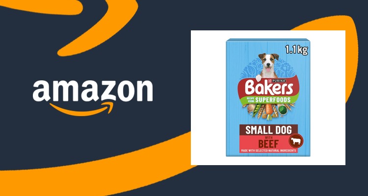 BAKERS 超级食物小型成犬粮 牛肉味 1.1kg×5袋 约6.7折 仅£14.46