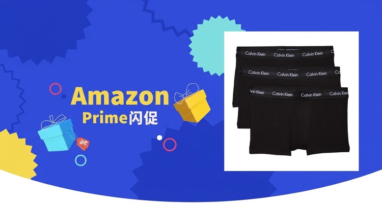【史低价】Calvin Klein男士低腰平角内裤3条装仅£21.57