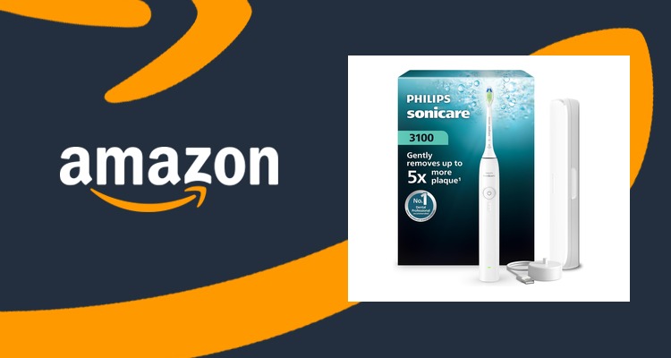 飞利浦Sonicare 3100声波电动牙刷 压力感应 3档强度 5折 £44.99