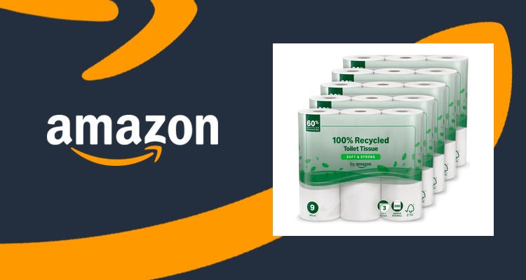 【史低价】by Amazon 三层卫生纸 45卷大包装 订阅价£13.94 一卷3毛