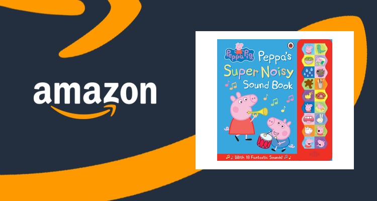 小猪佩奇Peppa Pig 有声发声绘本 Super Noisy Sound Book 限时约5.1折 仅£8.59