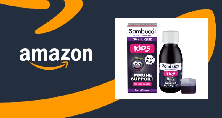 Sambucol儿童黑接骨木营养液120ml 含维生素C 素食友好日常补充 仅£5.49
