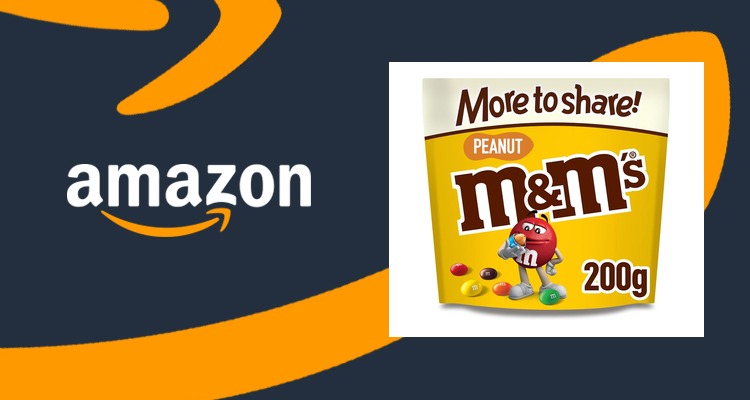【史低价】M&M's 花生牛奶巧克力豆 200g分享装 限时约6折 仅£2.45