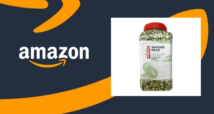 Yutaka芥末青豆2kg大罐 日式香辣脆零食 追剧必备 约6.9折 £12.52