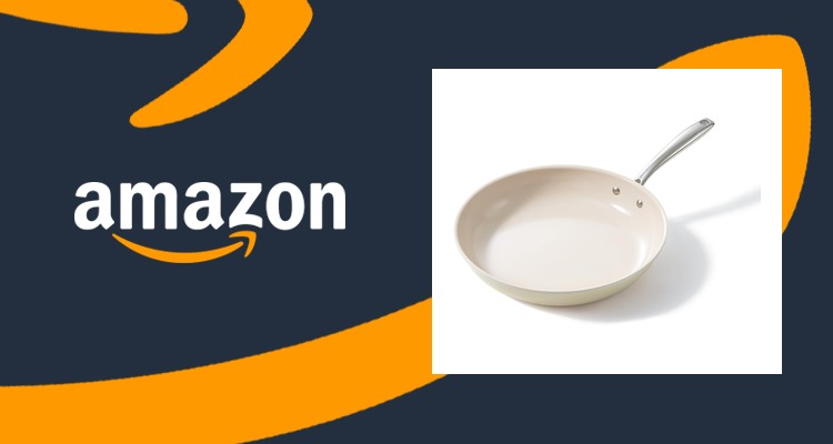 Redchef陶瓷不粘平底煎锅28cm 电磁炉燃气通用 煎蛋煎肉不粘 仅£16.99