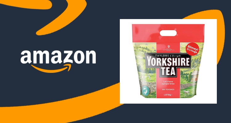 Yorkshire Tea 约克郡红茶 600包 1.875kg 超大袋 订阅价£13.49