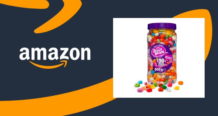 【史低价】The Jelly Bean Factory果汁软糖900g大罐 36种口味 £8.50