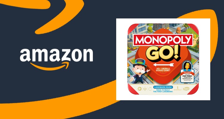 Hasbro孩之宝大富翁GO!策略桌游 2-4人 8岁以上 亲子聚会 约4折仅£8
