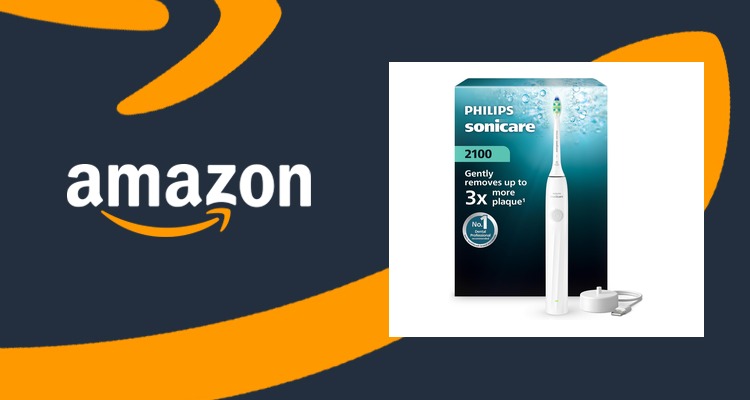 【史低价】飞利浦Sonicare 2100声波电动牙刷 新手渐进模式 5折 £29.99