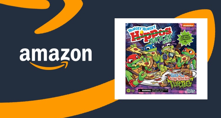 【史低价】孩之宝Hasbro饥饿河马 忍者神龟版桌游 亲子聚会 仅£10.99