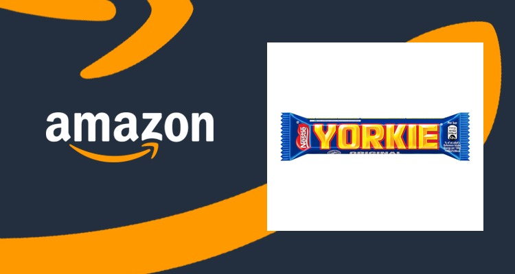 Yorkie约克牛奶巧克力棒46g×24条 厚实大块 办公室零食 结算约4.9折£11.57
