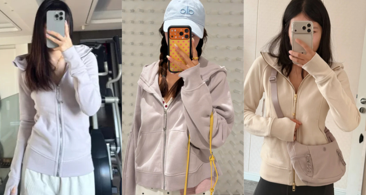 新色简直星黛露本露💟lululemon「冰灰褐紫」上线!💜全拉链卫衣紧身版宽松版都有货!
